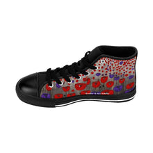 Load image into Gallery viewer, Benedictus (Poppies Only) - WOMEN&#39;S HIGH-TOP SNEAKERS - Designed from original ANZAC Day artwork
