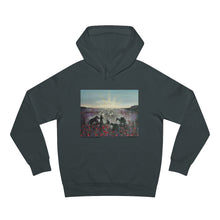Load image into Gallery viewer, The Band Played Waltzing Matilda - UNISEX HOODIE - Designed from Original ANZAC Day artwork (Image on front)
