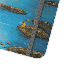 Load image into Gallery viewer, F/leather, elastic fastening, durable inner shell, stand feature, clear open ports, stitched pockets. 17 models, many designs
