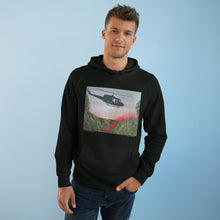 Load image into Gallery viewer, Hoodie 80/20 cotton/polyester anti-pill fleece, has a kangaroo pocket, sleeve cuff ribbing &amp; is preshrunk by Kerry Sandhu Art
