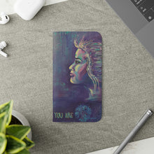 Load image into Gallery viewer, F/leather, elastic fastening, durable inner shell, stand feature, clear open ports, stitched pockets. 17 models, many designs

