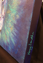 Load image into Gallery viewer, Original painting of a bold coloured lion head close up by Kerry Sandhu Art
