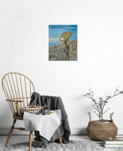 Load image into Gallery viewer, Original painting of a Digger&#39;s slouch hat resting on a gun with an ANZAC inspired Crest by Kerry Sandhu Art

