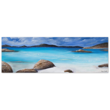Load image into Gallery viewer, Painting of a tranquil ocean/ beach scene in Denmark, South West Western Australia aluminium print available in various sizes
