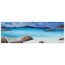 Load image into Gallery viewer, Painting of a tranquil ocean/ beach scene in Denmark, South West Western Australia aluminium print available in various sizes
