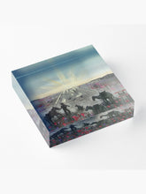 Load image into Gallery viewer, The Band Played Waltzing Matilda - ACRYLIC BLOCK - Designed from original ANZAC Day artwork
