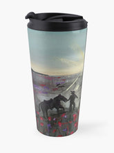 Load image into Gallery viewer, The Band Played Waltzing Matilda - TRAVEL MUG - Designed from original ANZAC Day artwork
